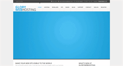 Desktop Screenshot of glorywebhosting.com